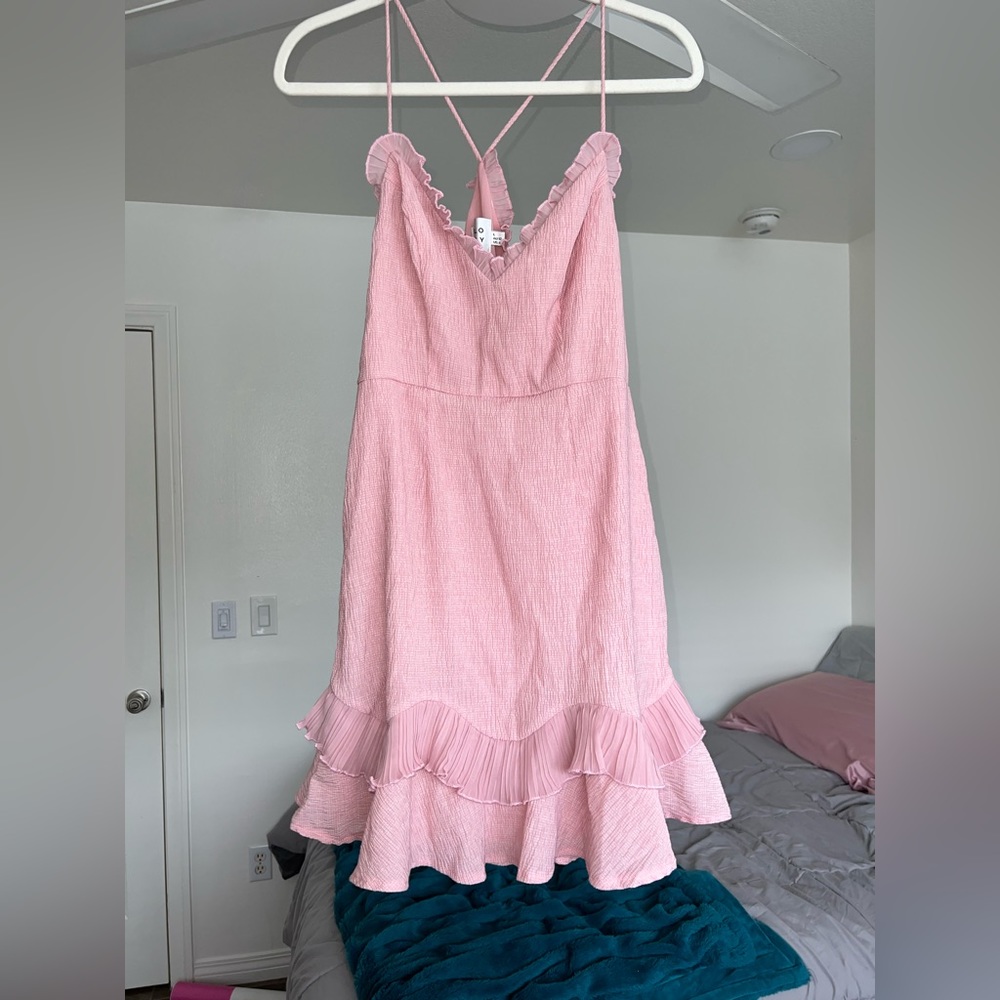 Hello Molly Blush Pink Mini Dress